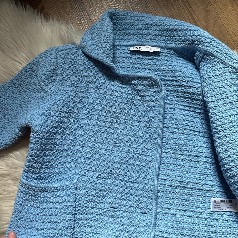 Zara Collared Button Down Cardigan/Jacket - image 8